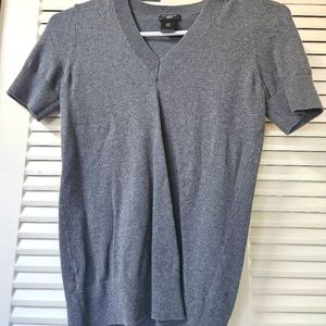 Women's XSP Ann Taylor Short Sleeve Sweater Grey